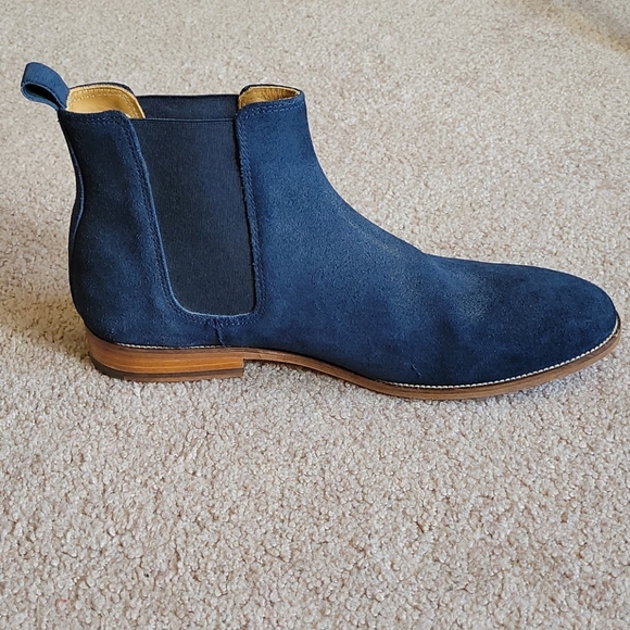 Bobbies L'Horloger Suede Chelsea Boots in Navy - Picture 3 of 7